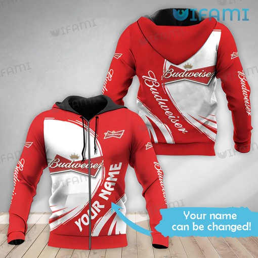 Personalized Budweiser All Over Print Hoodie for Women - Gift