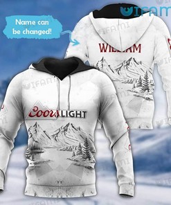 Personalized Coors All Over Print 3D Hoodie for Beer Lovers with Zip Hoodie for Women
