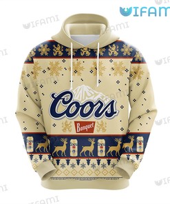 Personalized Coors Banquet All Over Print 3D Hoodie for Beer Lovers