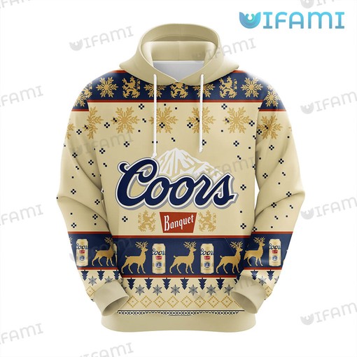 Personalized Coors Banquet All Over Print 3D Hoodie for Beer Lovers