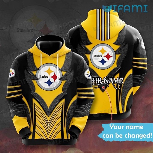Personalized Custom Name Logo - Steelers 3D All Over Print Hoodie with Unique Design