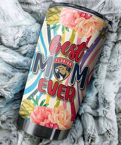 Personalized Gift Idea - Best Mom Ever Flower Florida Panthers NHL Tumbler