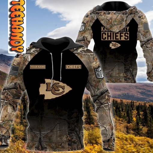 Personalized Kansas City Hunting Camo 3D Hoodie with Print Design