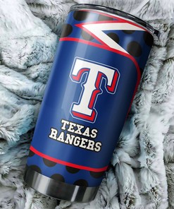 Personalized MLB Logo for Fanatics - Texas Rangers MLB Tumbler with Tumbler 30 oz and Tumbler Gift for Fans