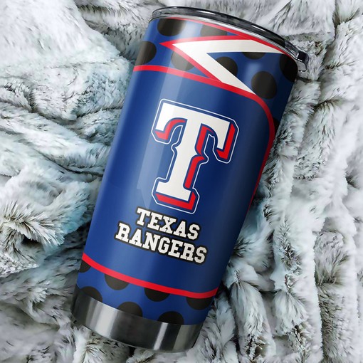 Personalized MLB Logo for Fanatics - Texas Rangers MLB Tumbler with Tumbler 30 oz and Tumbler Gift for Fans