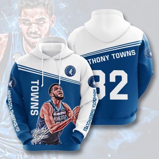Personalized Minnesota Timberwolves All Over Print Hoodie with 3D Design
