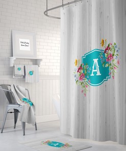Personalized Monogram Shower Curtain - Customized Bathroom Decor Just for You