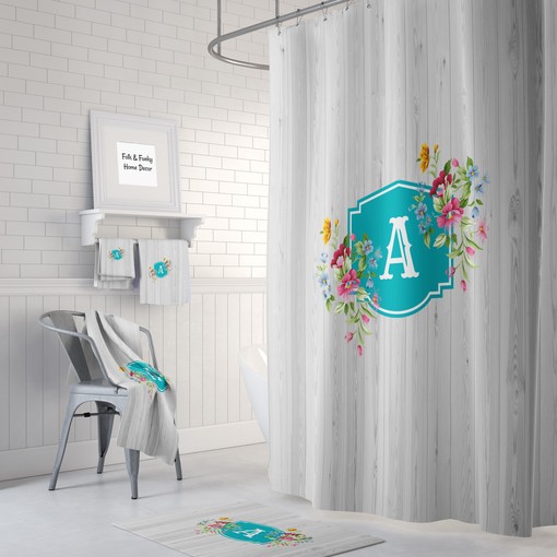 Personalized Monogram Shower Curtain - Customized Bathroom Decor Just for You
