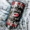 Personalized NHL Tumbler - Carolina Hurricanes World's Best Mom with Team Logo Design