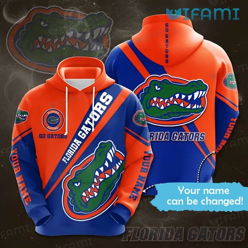 Personalized Name Florida Gators Hoodie - 3D All Over Print Camo Pattern Design