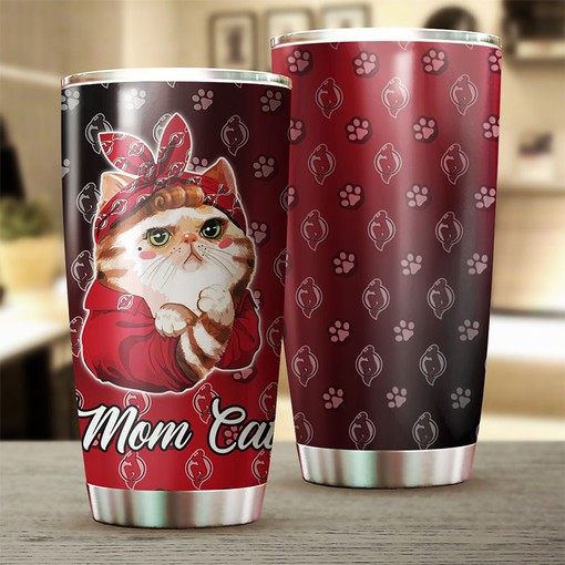 Personalized New Jersey Devils NHL Tumbler for Cat Moms - Perfect Drinkware for Fans - Image 2