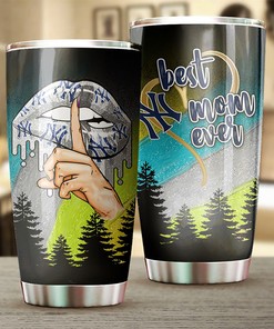 Personalized New York Yankees MLB Tumbler for Best Mom Ever with Iconic Logo and a Personal Touch