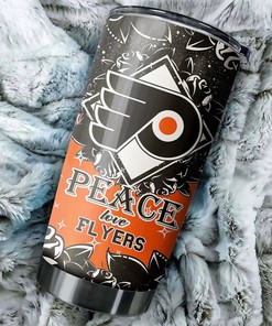 Personalized Philadelphia Flyers NHL Tumbler with Hockey Grunge Design - Best Beverage Container for Fans