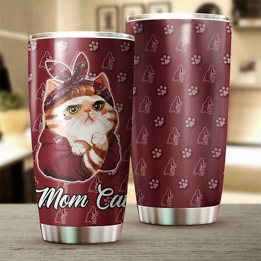 Personalized Phoenix Coyotes NHL Tumbler for Cat Moms - Ideal Drinkware for Fans - Image 2