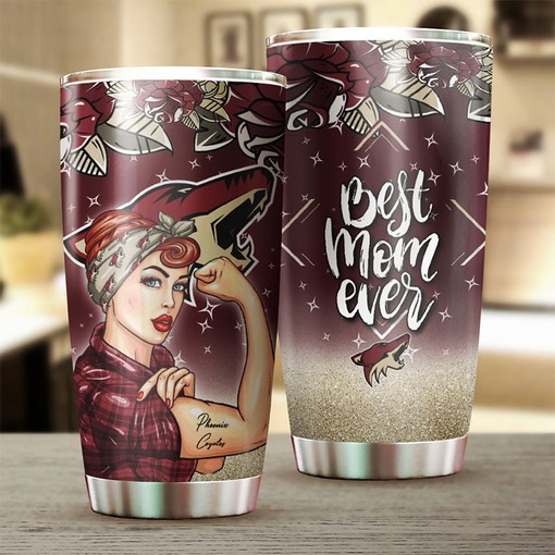 Personalized Phoenix Coyotes NHL Tumbler for Strong Best Moms Ever - Ideal Drinkware for Sports Enthusiasts