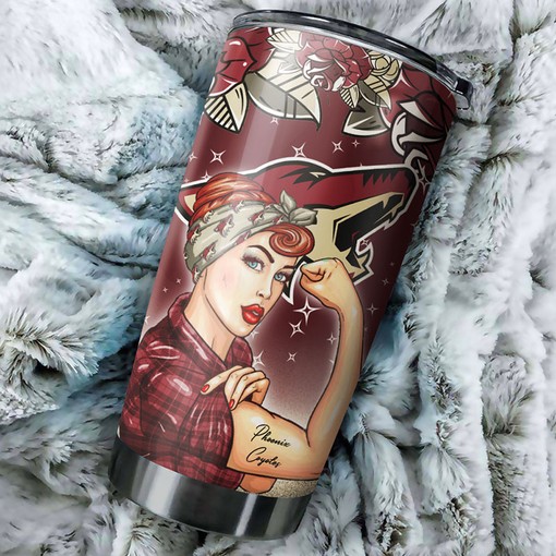 Personalized Phoenix Coyotes NHL Tumbler for Strong Best Moms Ever - Ideal Drinkware for Sports Enthusiasts - Image 2