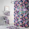 Personalized Purple Mermaid Scales Shower Curtain, Make Your Bathroom Unique | print shower curtain