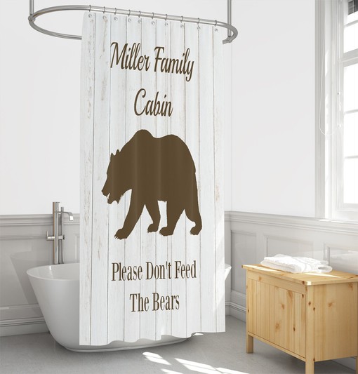 Personalized Rustic Farmhouse Shower Curtain with Country Bathroom Decor for Homey Accents - Image 2