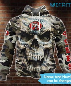 Personalized San Francisco 49ers Zip Up All-Over Print Hoodie for Men