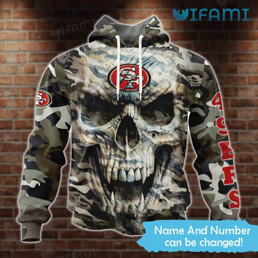 Personalized San Francisco 49ers Zip Up All-Over Print Hoodie for Men