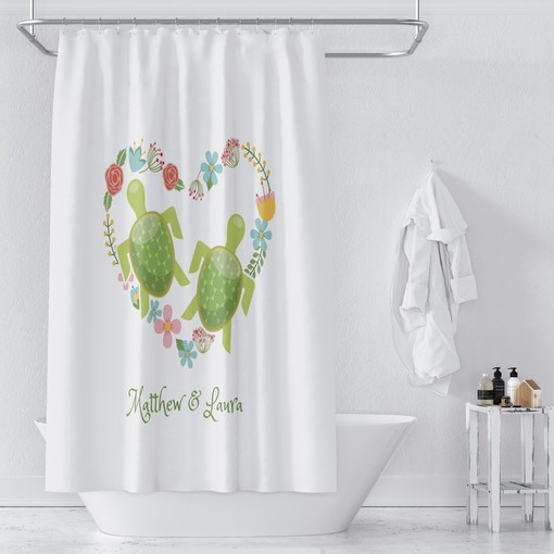 Personalized Sea Turtle Shower Curtain with Coordinating Bath Mat and Towels for Marine Marvels - Image 3