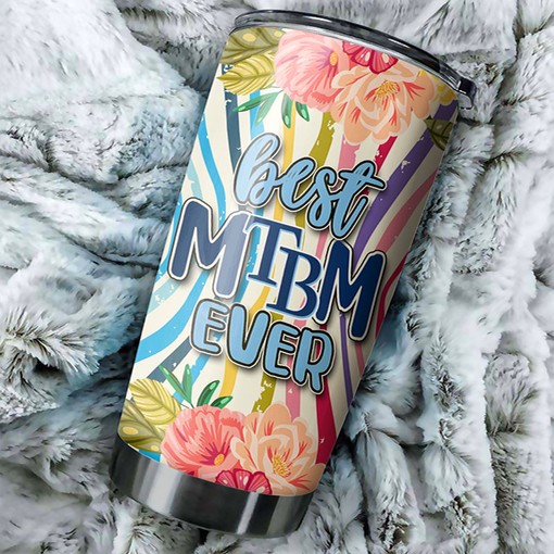 Personalized Tampa Bay Rays MLB Tumbler for Mother's Day with Beautiful Flower Design and Iconic MLB Logo