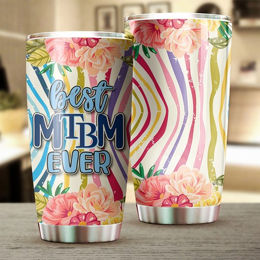 Personalized Tampa Bay Rays MLB Tumbler for Mother's Day with Beautiful Flower Design and Iconic MLB Logo - Image 2