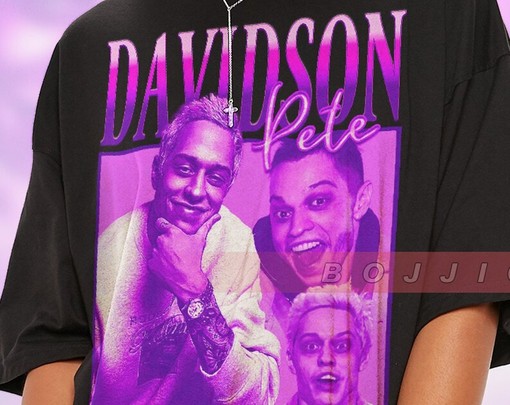 Pete Davidson Vintage Tee, Funny Comedian Pete Davidson Tshirt, Retro T-Shirt, Homage Tee, Movie Shirts for Men - Image 2