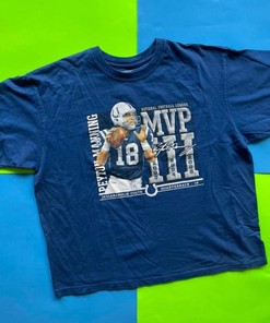 Peyton Manning Mvp Colts Classic Sweatshirt T-shirt for NFL Fans