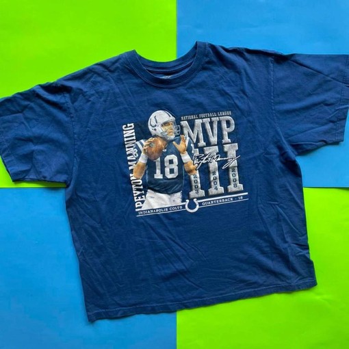 Peyton Manning Mvp Colts Classic Sweatshirt T-shirt for NFL Fans