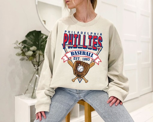 Philadelphia Baseball Crewneck Sweatshirt - Ideal Gift for Philadelphia and MLB Fans