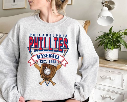 Philadelphia Baseball Crewneck Sweatshirt - Ideal Gift for Philadelphia and MLB Fans - Image 2