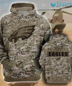 Philadelphia Eagles Camouflage Logo Mens 3D Hoodies with a Unique Design
