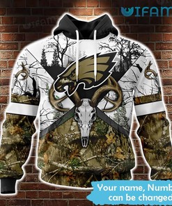 Philadelphia Eagles Hoodie All Over Print with Deer Skull Forest Pattern
