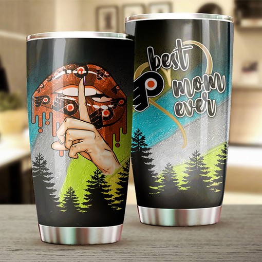 Philadelphia Flyers NHL Tumbler - Enchanting Best Mom Ever Tumbler with Graceful Design for NHL Fanatics - G Fanatics