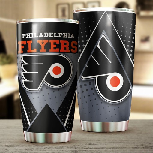 Philadelphia Flyers NHL Tumbler - Unique Sports Tumbler with Hockey Grunge Design for NHL Fanatics - G Fanatics