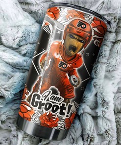 Philadelphia Flyers NHL Tumbler featuring Groot Design - Best Beverage Container for Sports Enthusiasts