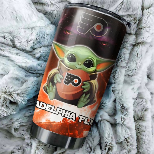 Philadelphia Flyers NHL Tumbler for Baby Yoda Fans