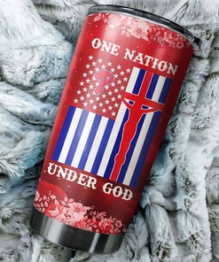 Philadelphia Phillies MLB Tumbler - "One Nation Under God" Design for Baseball Fans with Custom MLB Logo
