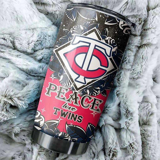 Philadelphia Phillies MLB Tumbler - "Peace, Love, and Baseball" Design with Custom MLB Logo