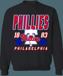 Philadelphia Phillies Vintage MLB Crewneck Sweatshirt Hoodie Shirt - Ideal for Baseball Fans