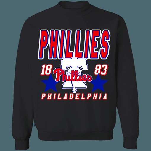 Philadelphia Phillies Vintage MLB Crewneck Sweatshirt Hoodie Shirt - Ideal for Baseball Fans