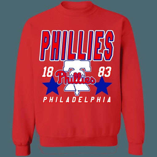Philadelphia Phillies Vintage MLB Crewneck Sweatshirt Hoodie Shirt - Ideal for Baseball Fans - Image 2