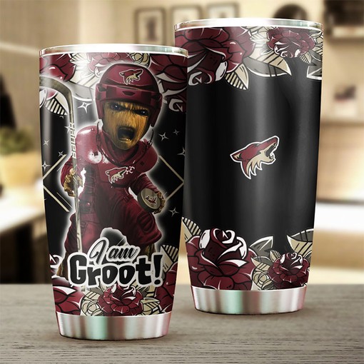 Phoenix Coyotes NHL Tumbler - I Am Groot, and I Need My Drink - Image 2