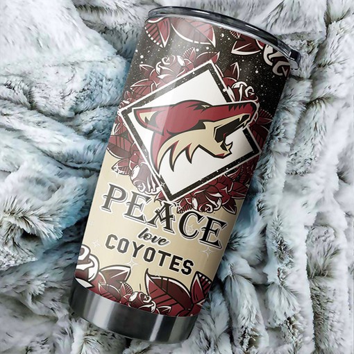 Phoenix Coyotes NHL Tumbler featuring Hockey Grunge Design - Perfect Gift for Fans