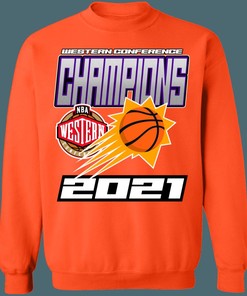 Phoenix Suns 2021 NBA Western Conference Champions Crewneck Sweatshirt Hoodie Shirt - Ideal for Fans