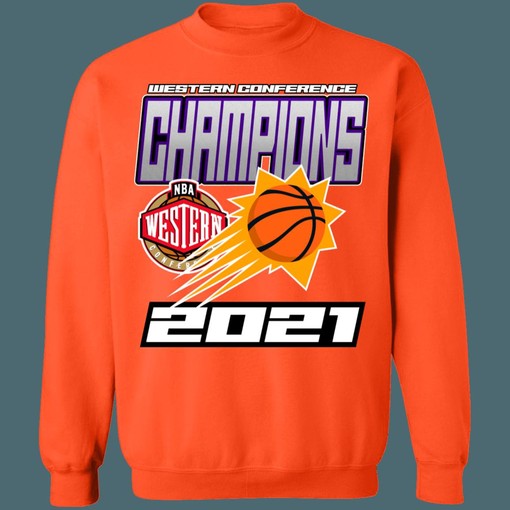 Phoenix Suns 2021 NBA Western Conference Champions Crewneck Sweatshirt Hoodie Shirt - Ideal for Fans