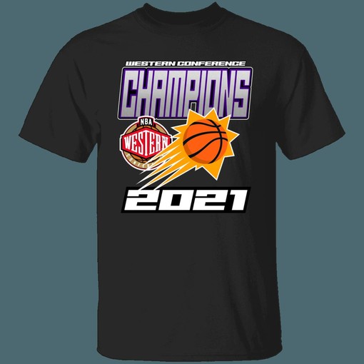 Phoenix Suns 2021 NBA Western Conference Champions Fan T-Shirt Sweatshirt Hoodie - A Must-Have for Fans - Image 3