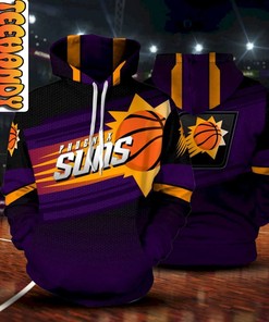 Phoenix Suns Premium All Over Print 3D Hoodie with Team Logo and Design