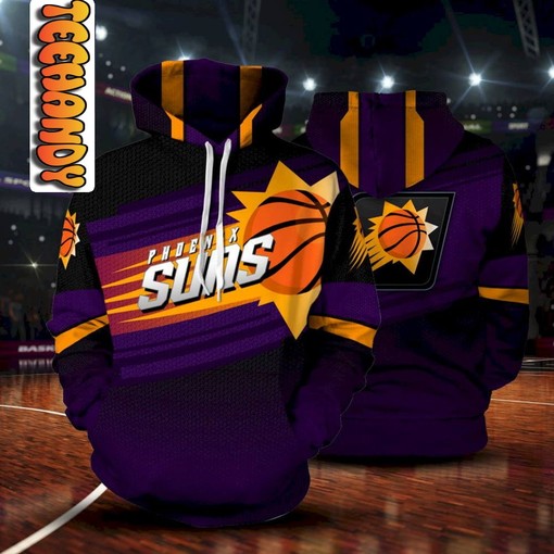 Phoenix Suns Premium All Over Print 3D Hoodie with Team Logo and Design